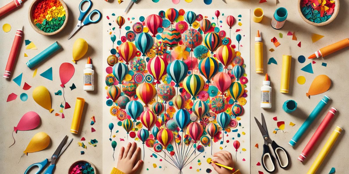 Holi Balloon Collage