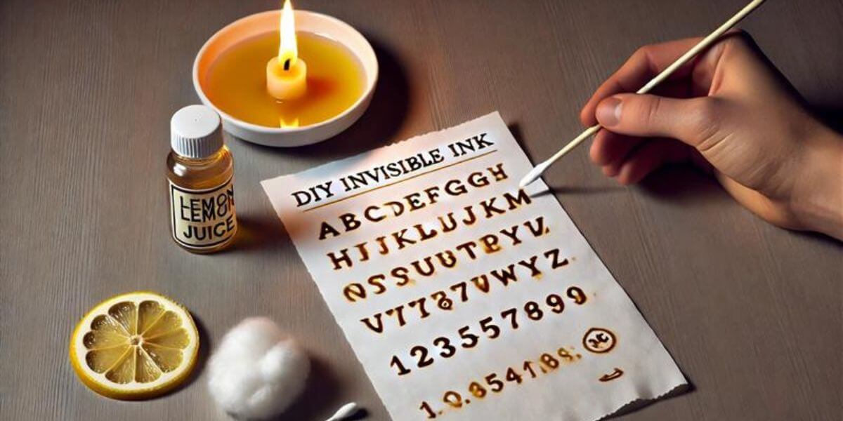 Invisible Ink with Lemon Juice