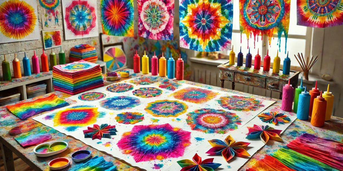 Tissue Paper Tie-Dye Art