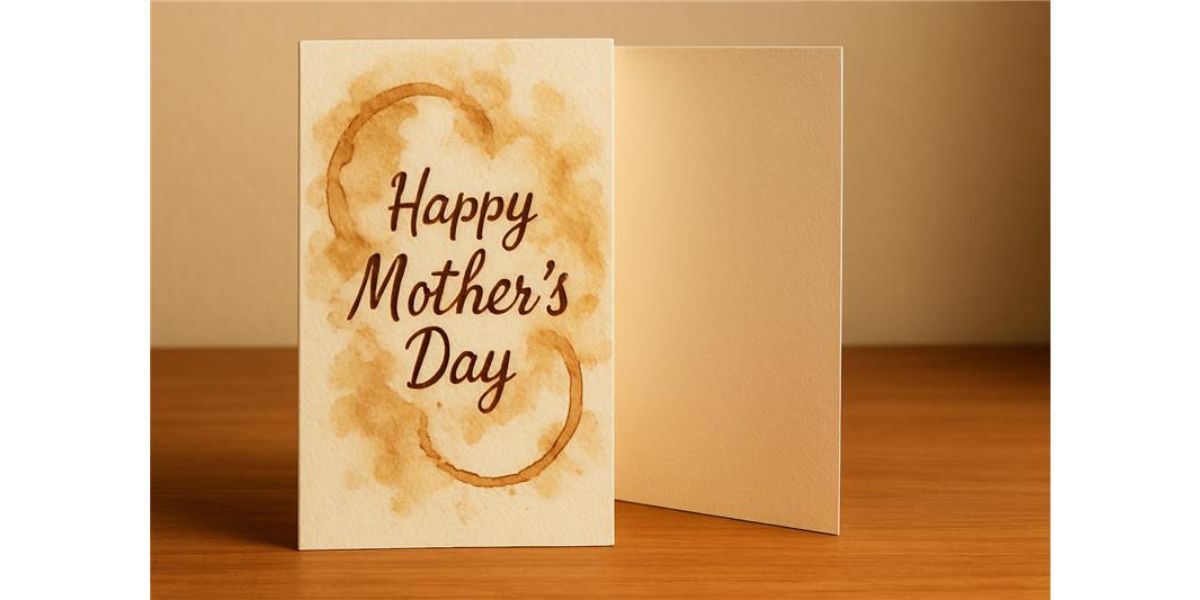 Mother's Day Coffee Print Card Idea for DIY