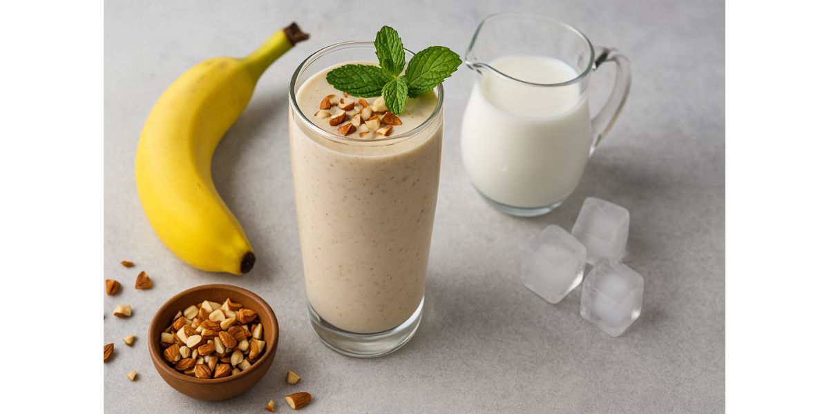 Almond Banana Smoothie for kids