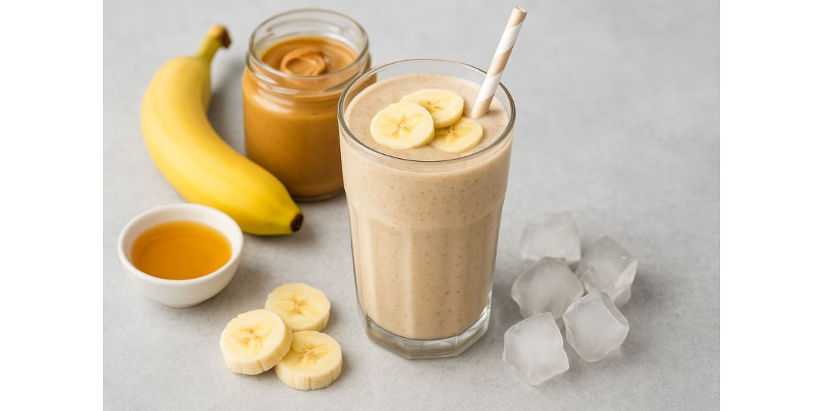 Banana Peanut Butter Smoothie for kids