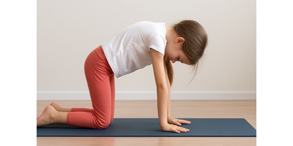 Cat Yoga Pose Marjariasana for Kids