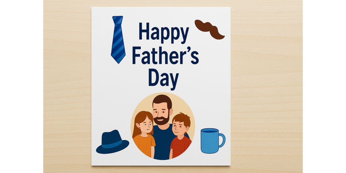 Father’s Day Digital-Print Hybrid Card