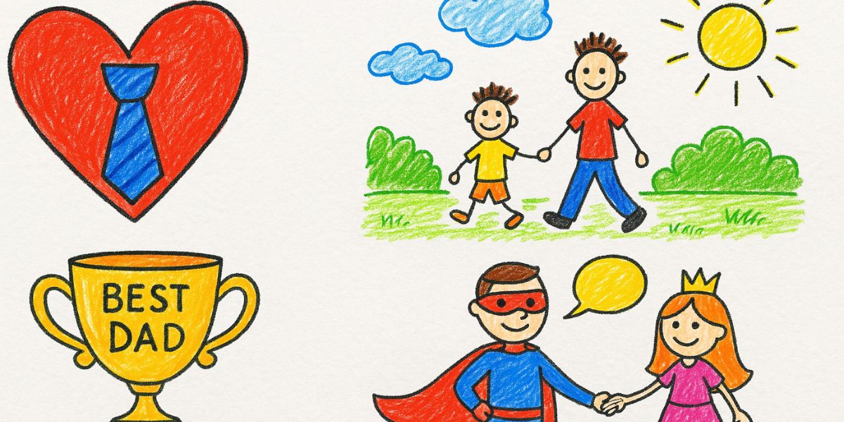 Easy Father's Day Drawings from Kids: Heartfelt Ideas from Sons and Daughters