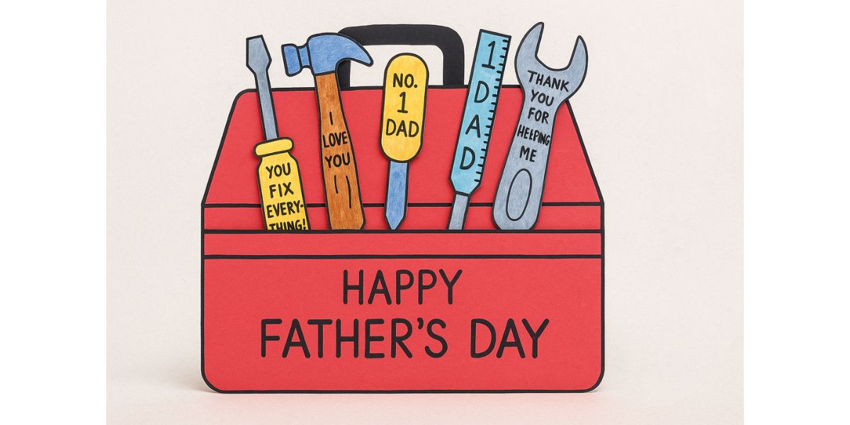 Father’s Day Toolbox Card with Secret Messages