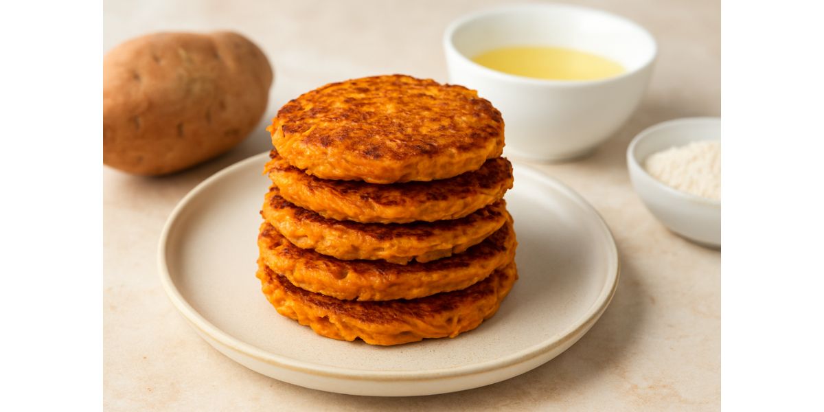Pancakes with sweet potatoes recipe for kids