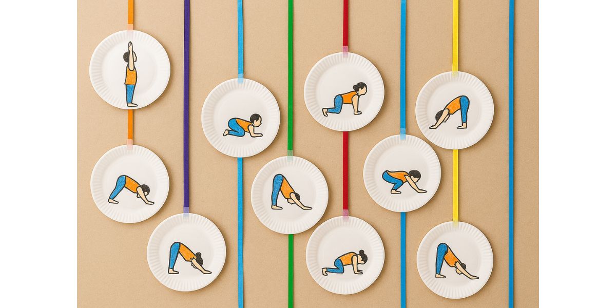 Paper Plate Sun Salutations