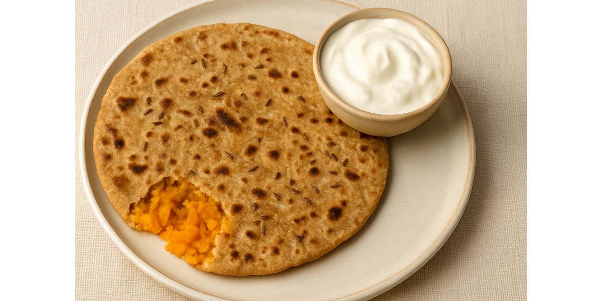 Paratha with sweet potatoes recipe for kids