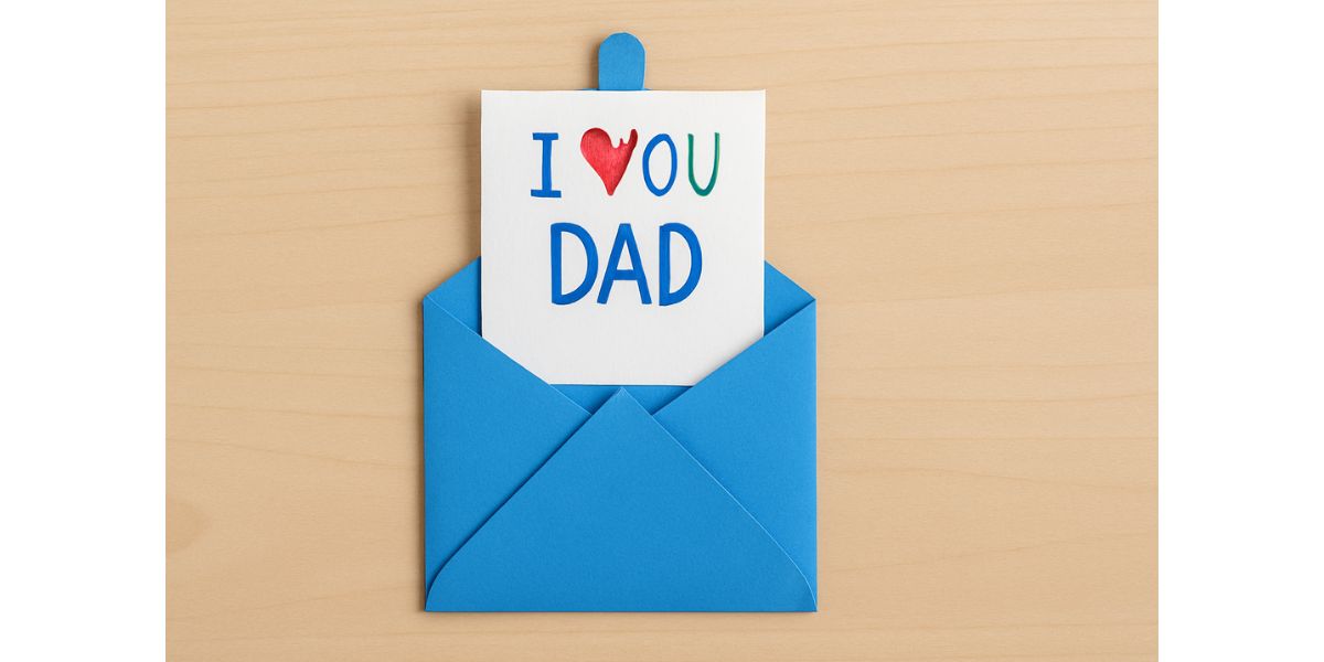 Pull tab Origami Card Father’s Day Craft