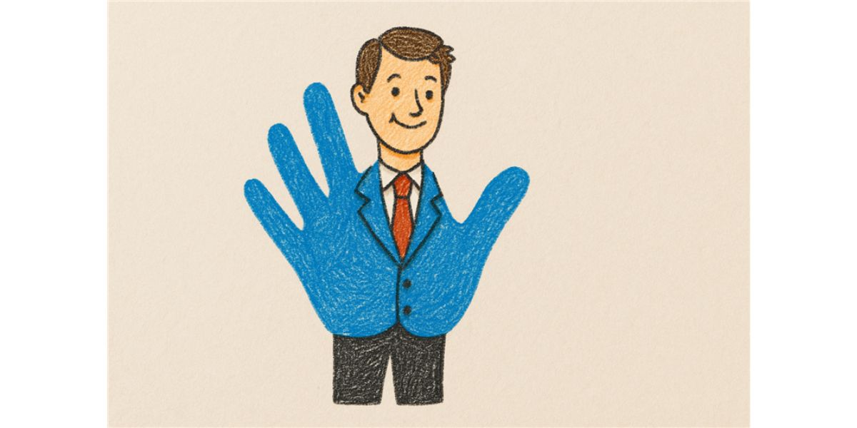 Turn a Handprint into a Father's Day Character